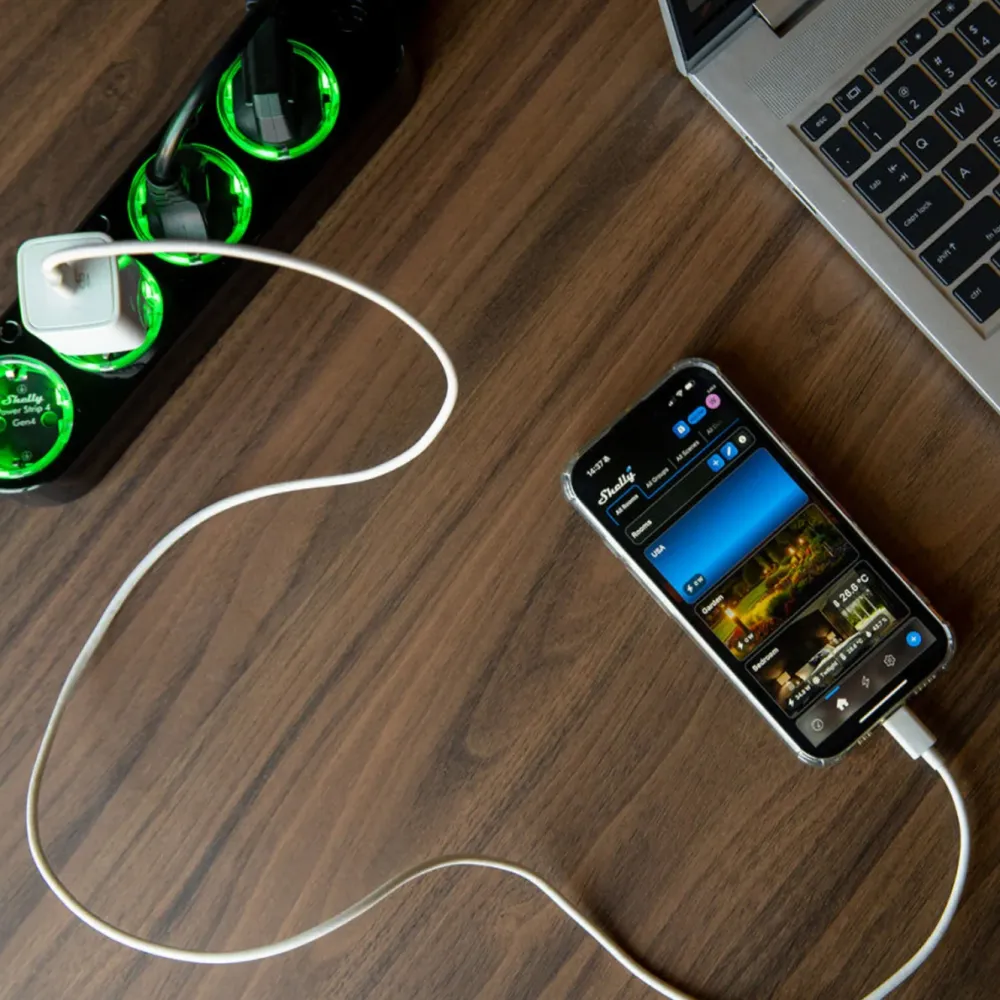 Shelly Strømledninger|Sterkstrøm|Power Strip 4 Gen4