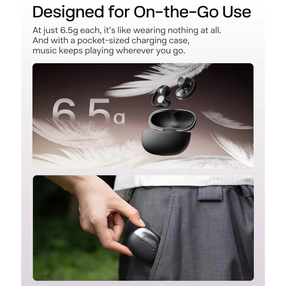 Shokz Iphone-Tilbehør|Dataheadset|OpenDots One – trådløse åpne clip-on-hodetelefoner