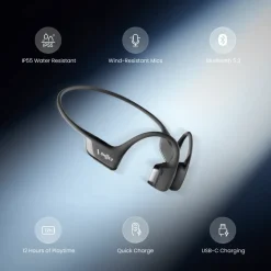 Shokz Dataheadset|Hodetelefoner Og Hodesett|OpenRun Pro 2 Mini Trådløse hodetelefoner