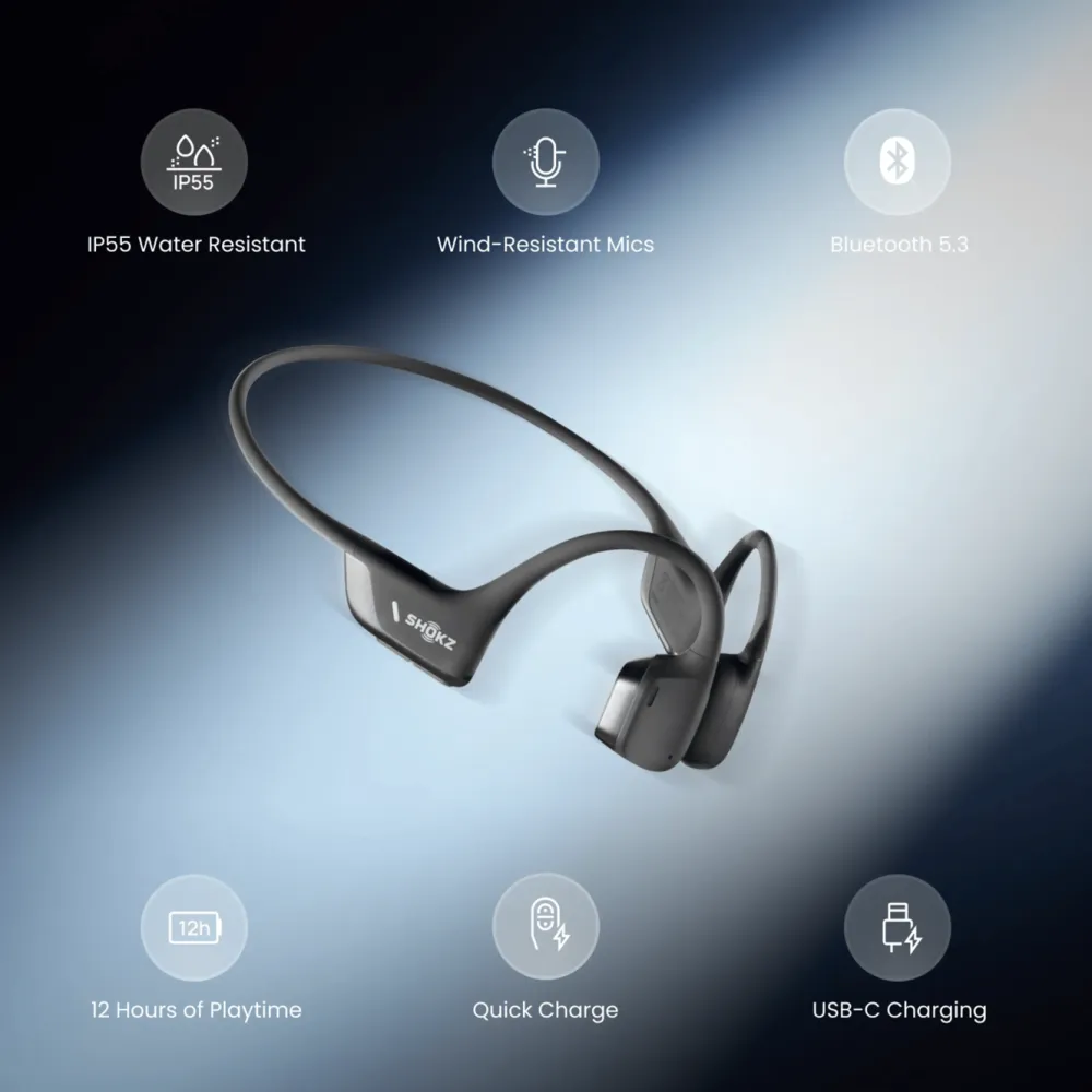 Shokz Dataheadset|Hodetelefoner Og Hodesett|OpenRun Pro 2 Mini Trådløse hodetelefoner
