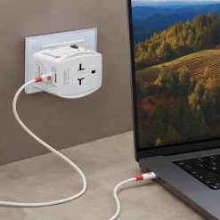 Skross Reiseeffekter|Overfallsalarm|AC65PD ujordet reiseadapter med USB PD 65W