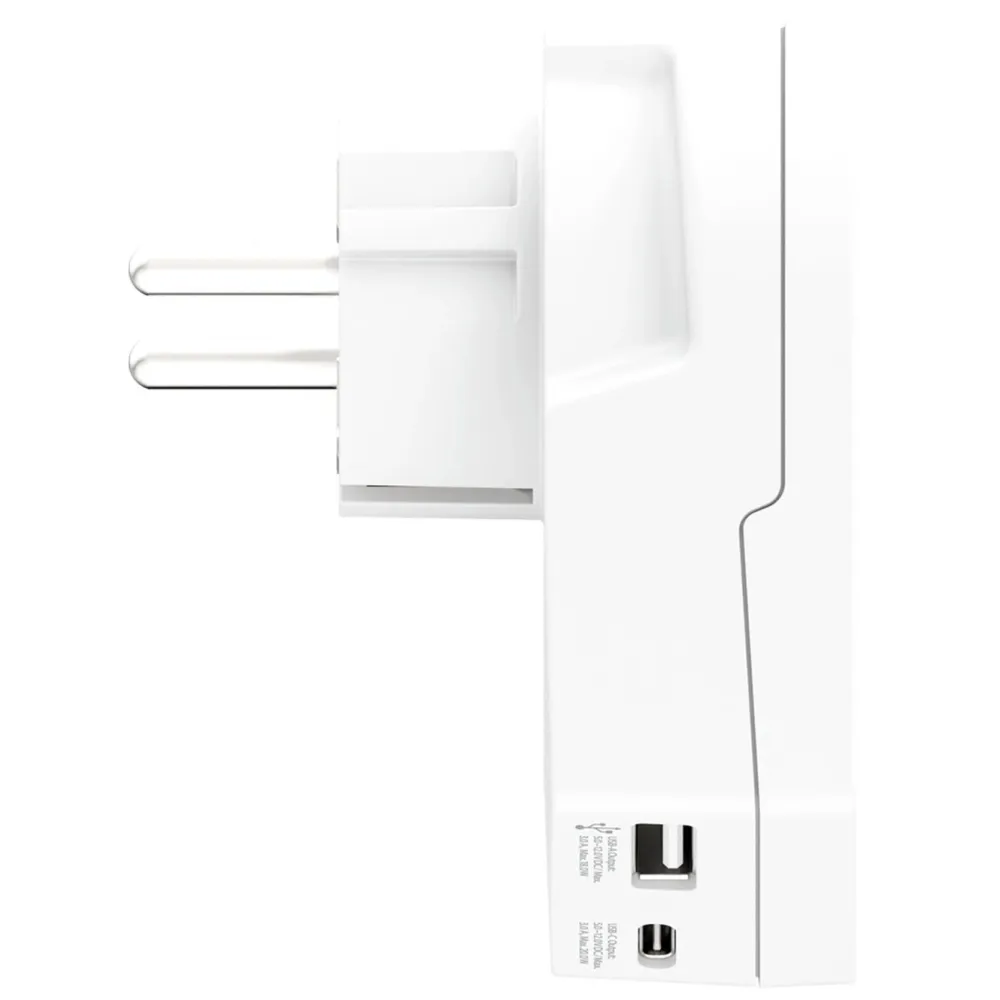 Skross Reiseeffekter|Overfallsalarm|Reiseadapter Universal til Europa USB AC PD 20W