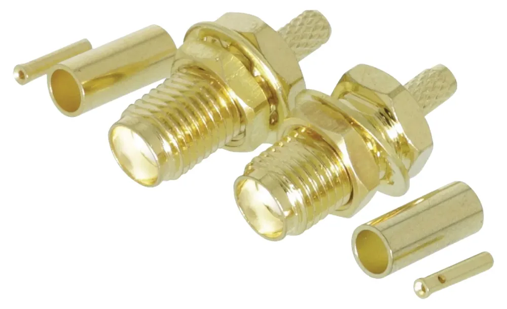 Kjell Kabler Til Tv|Kabler For Nettverk|SMA-hunnkontakt for krymping – 2-pk.