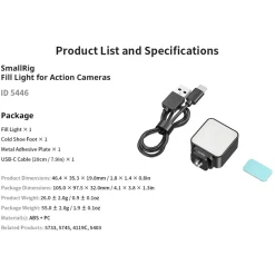 SmallRig Foto Og Video|Videolampe for actionkameraer