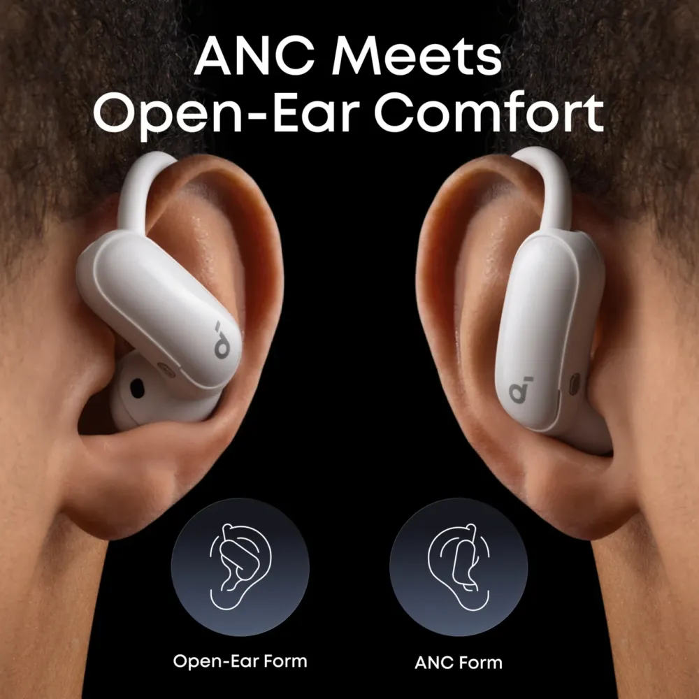 Soundcore Hodetelefoner Og Hodesett|AeroFit 2 Pro open ear-hodetelefoner med støyreduksjon