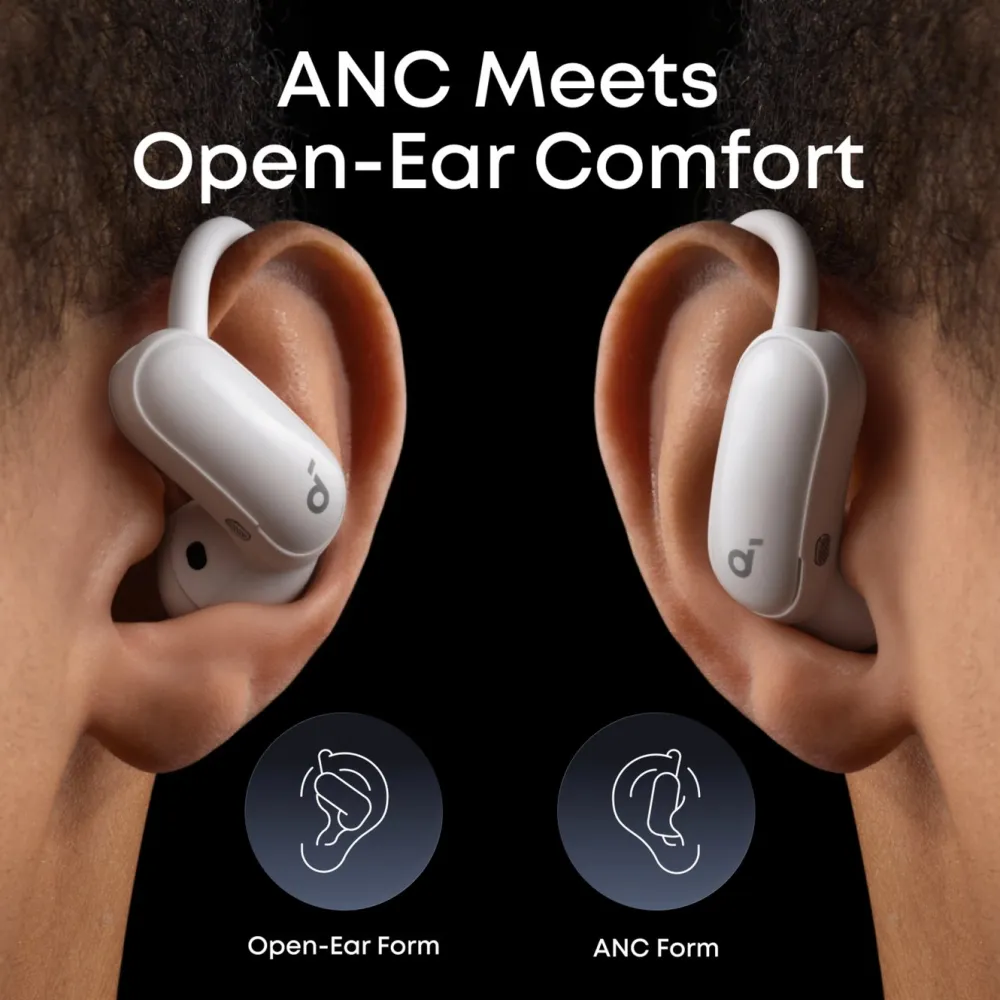 Soundcore Hodetelefoner Og Hodesett|AeroFit 2 Pro open ear-hodetelefoner med støyreduksjon