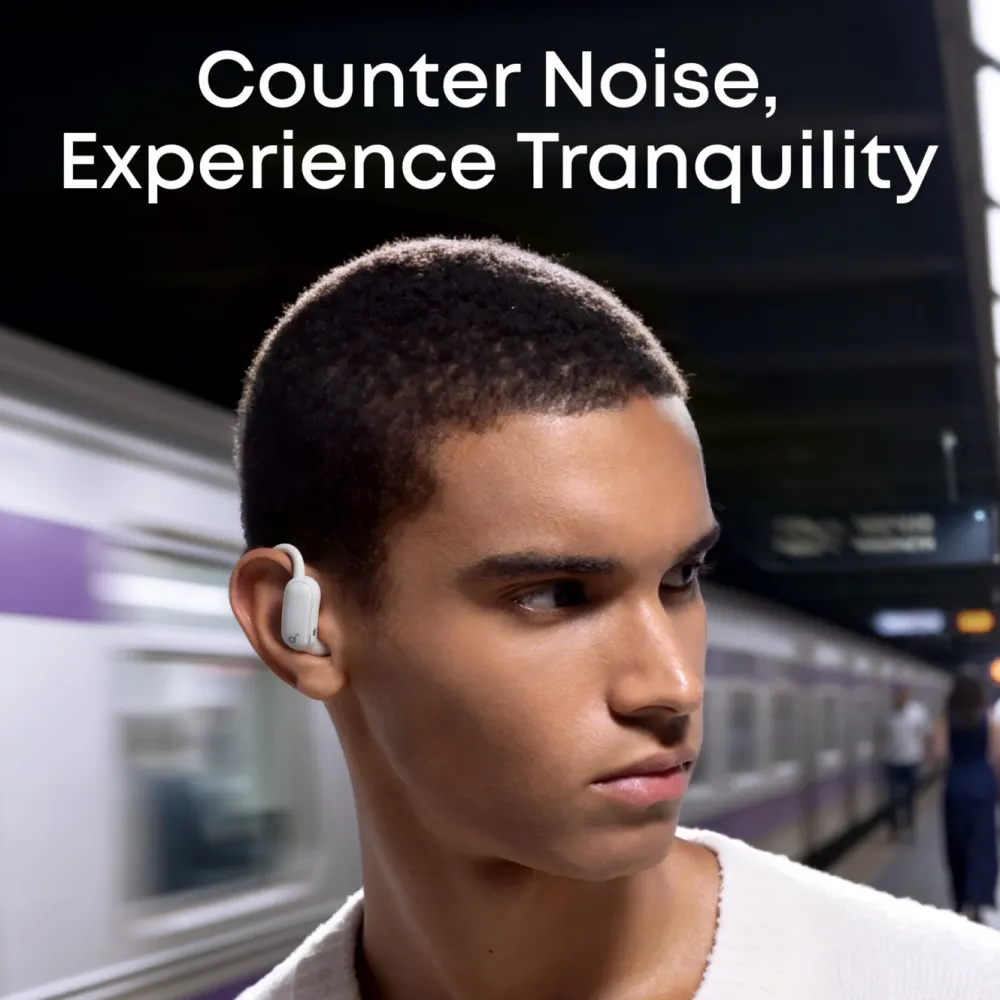 Soundcore Hodetelefoner Og Hodesett|AeroFit 2 Pro open ear-hodetelefoner med støyreduksjon