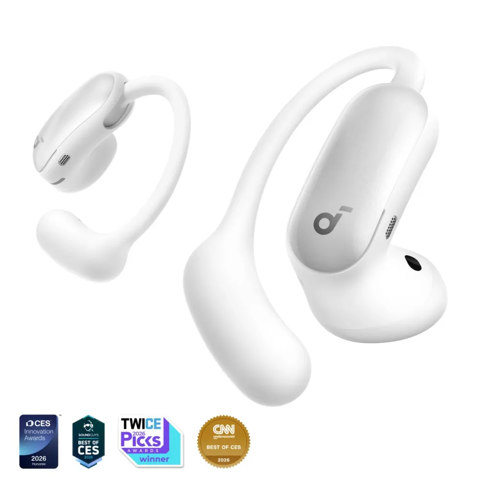Soundcore Hodetelefoner Og Hodesett|AeroFit 2 Pro open ear-hodetelefoner med støyreduksjon