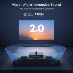 Soundcore Tv Og Tilbehør|Nebula P1 bærbar projektor med avtakbare høyttalere