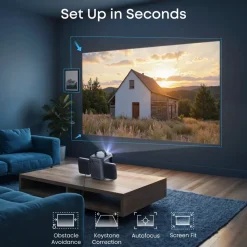 Soundcore Rengjøring|Foto Og Video|P1i smart portabel projektor med vendbare høyttalere Svart