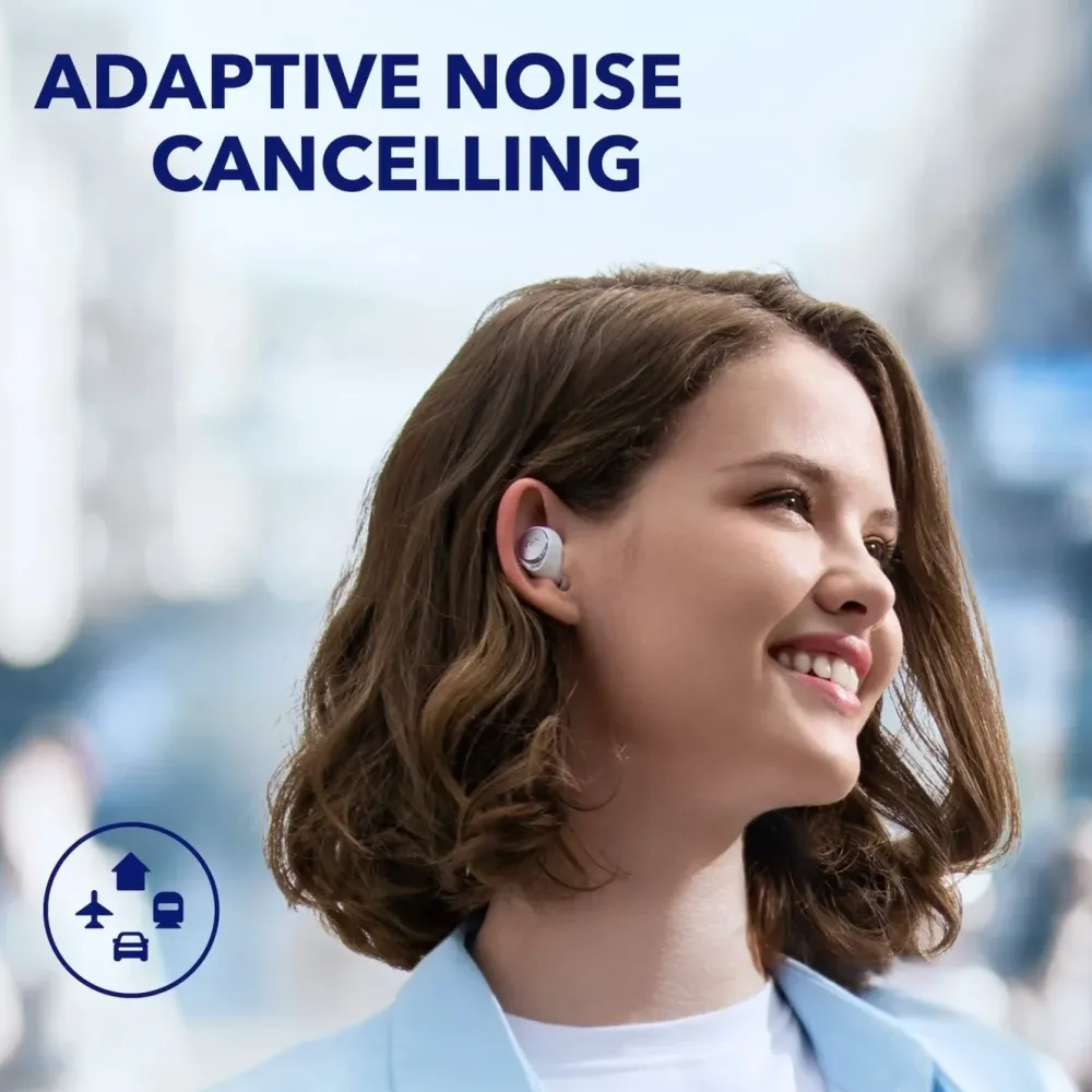 Soundcore Hodetelefoner Og Hodesett|Space A40 trådløse hodetelefoner med støyreduksjon