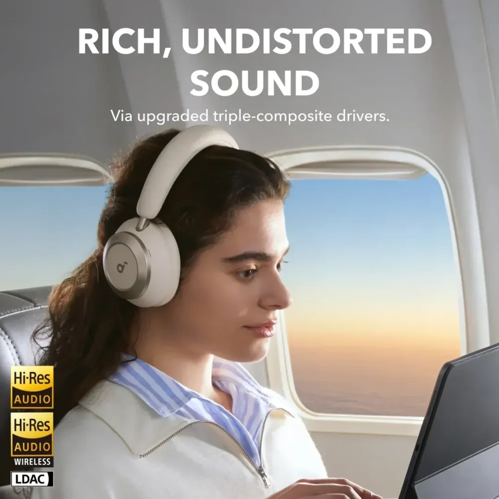 Soundcore Hodetelefoner Og Hodesett|Space One Pro Trådløse ANC-hodetelefoner