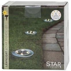 Star Trading Utendørs Belysning|Lawnlight Solcelledrevet belysning 3-pk.