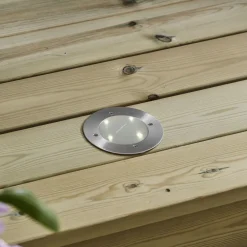 Star Trading Utendørs Belysning|Solcellsspotlight Decklight Sølv