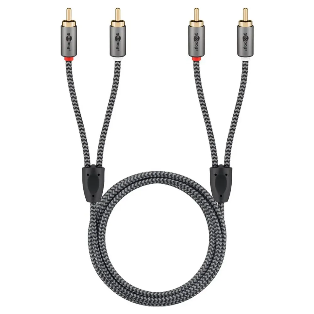 Kjell Lyd- & Videokabler|Stereo RCA-kabel 0,5 m