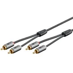 Kjell Lyd- & Videokabler|Stereo RCA-kabel 0,5 m