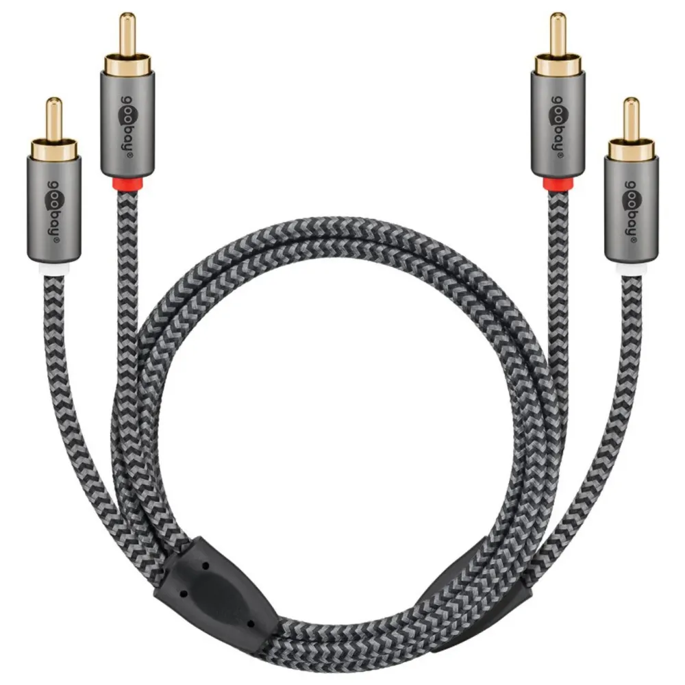 Kjell Lyd- & Videokabler|Stereo RCA-kabel 1 m