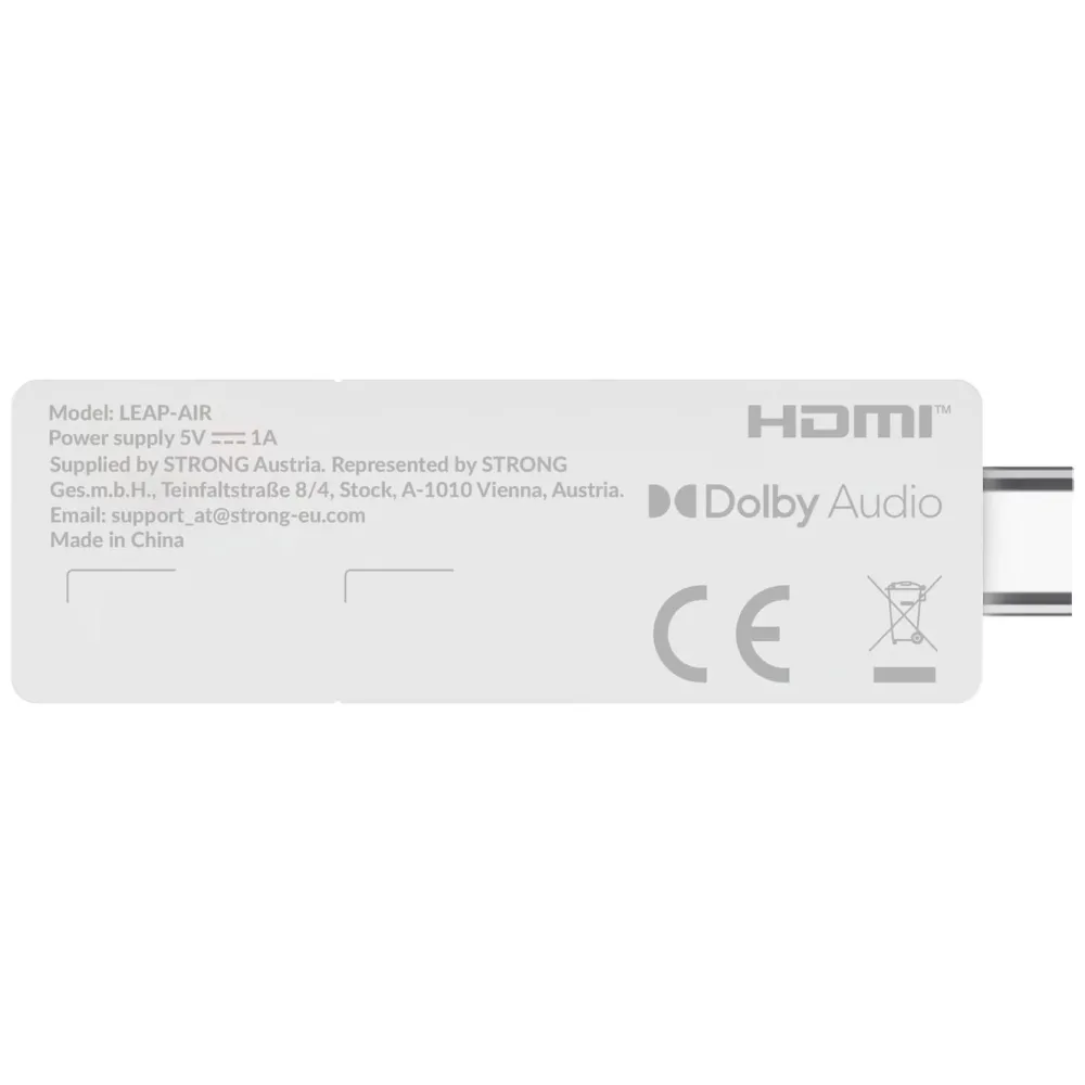 STRONG Tv Og Tilbehør|LEAP-AIR 4K Google TV Stick