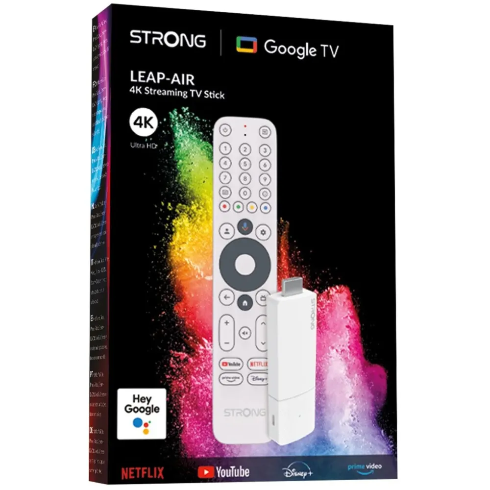 STRONG Tv Og Tilbehør|LEAP-AIR 4K Google TV Stick