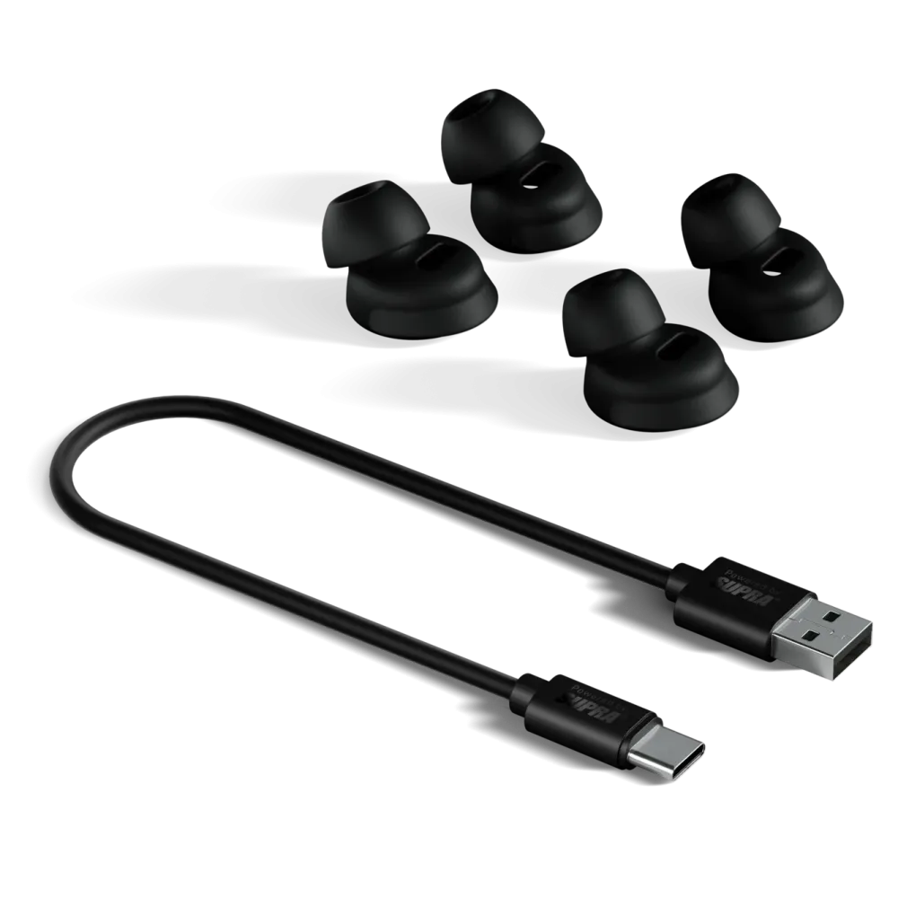 Supra Hodetelefoner Og Hodesett|ZERO-TX2 Mini trådløse in-ear-hodetelefoner Svart