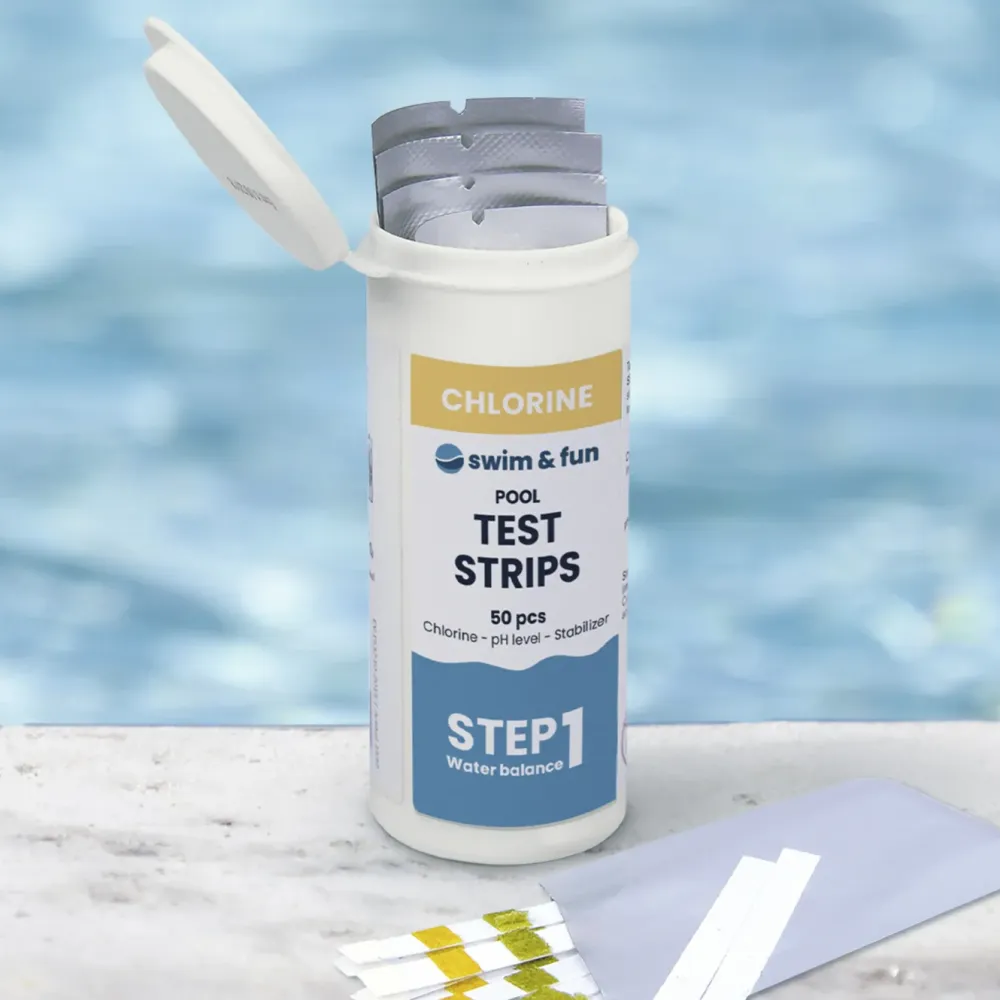 Swim & Fun Fritid|Teststrimle for PH og klor 50-pk.