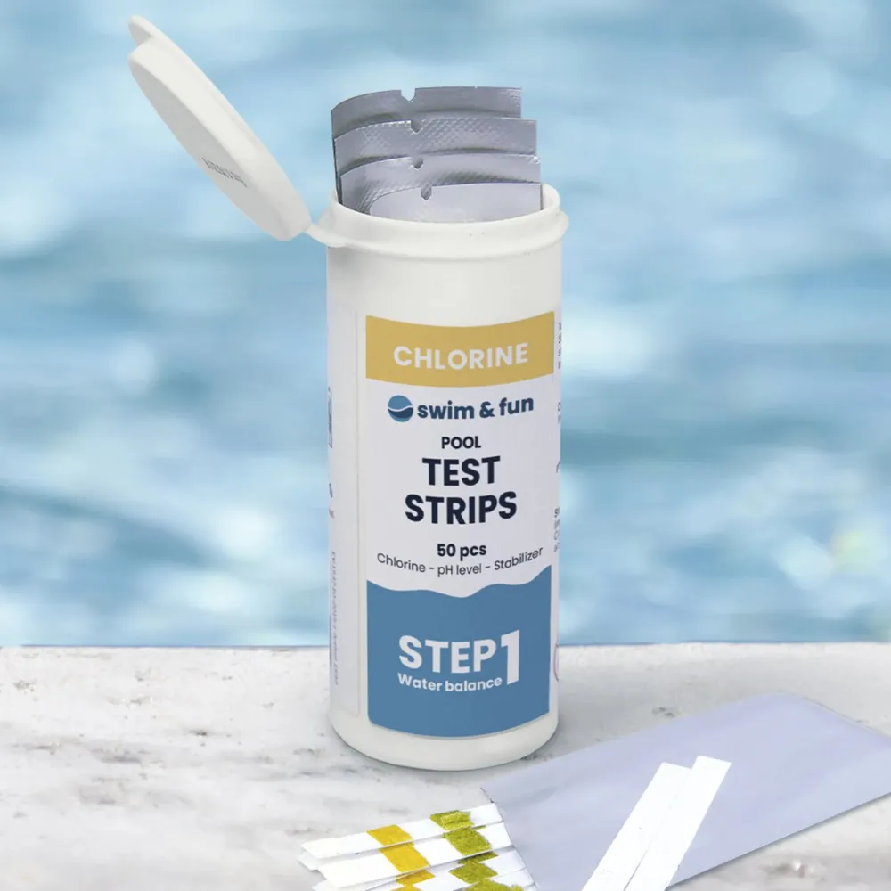 Swim & Fun Fritid|Teststrimle for PH og klor 50-pk.