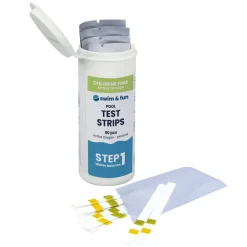 Swim & Fun Fritid|Teststrimle for PH og aktiv syre 50-pk.