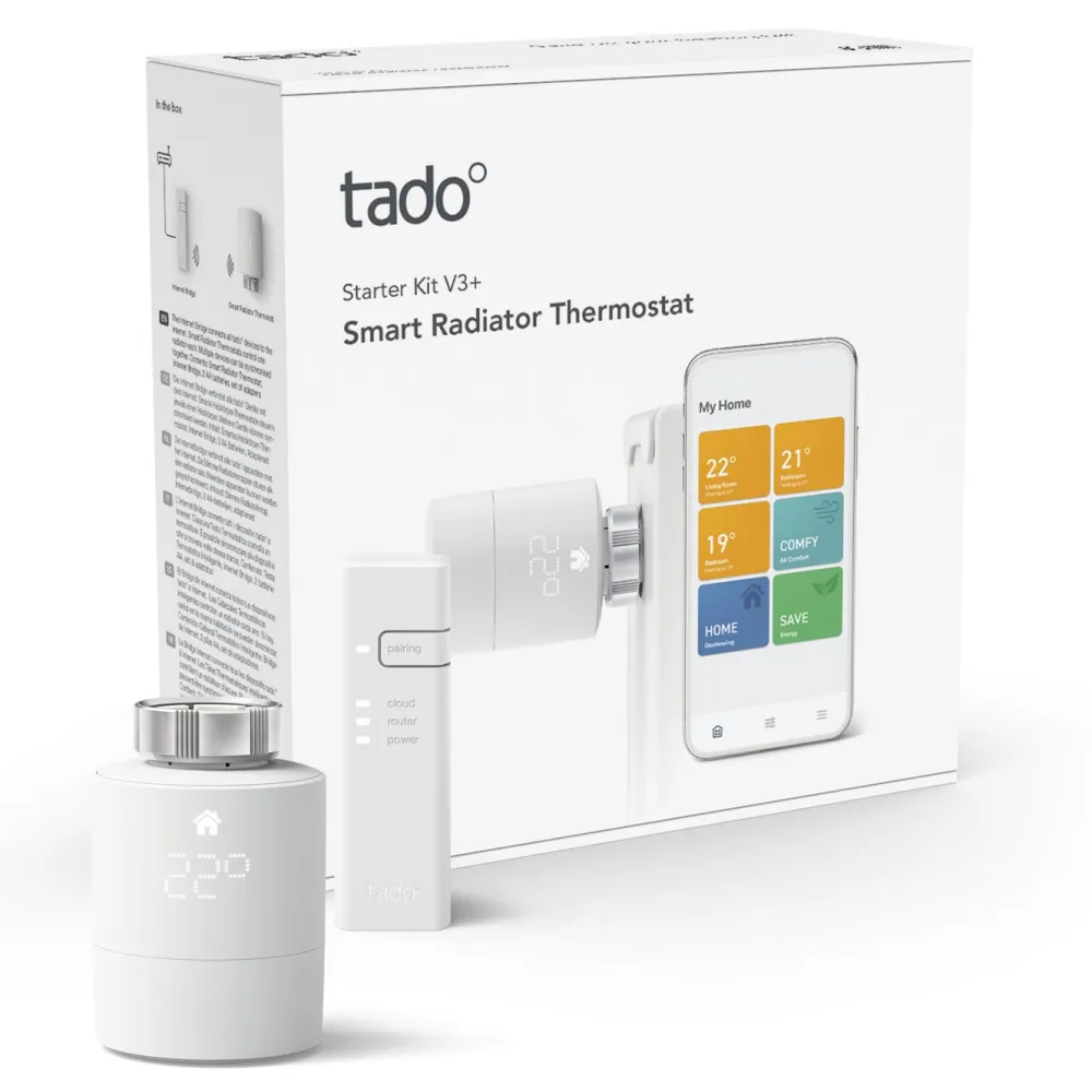 tado Inneklima|Temperaturkontroll|Radiator Thermostat V3+ Startpakke