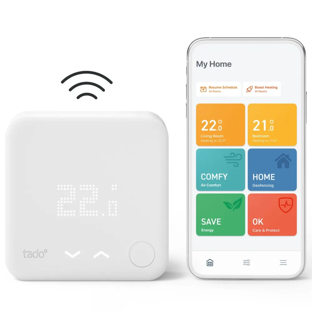tado Inneklima|Temperaturkontroll|Wireless Thermostat V3+ Startpakke