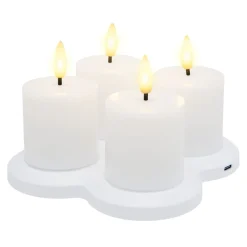Kjell Julelys|Stemningsbelysning|Telys LED oppladbare 4-pk.