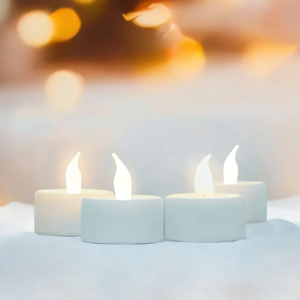 Kjell Julelys|Stemningsbelysning|Telys LED 4-pakk