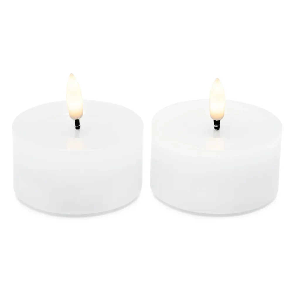 Kjell Julelys|Stemningsbelysning|Telys LED store 2-pk.