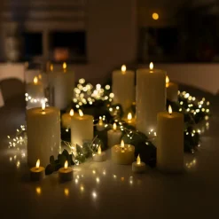 Kjell Julelys|Stemningsbelysning|Telys LED store 2-pk.