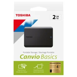 Toshiba Lagring|Canvio Basics Exclusive Edition ekstern harddisk 2 TB