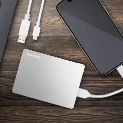 Toshiba Lagring|Canvio Flex Silver 2 TB