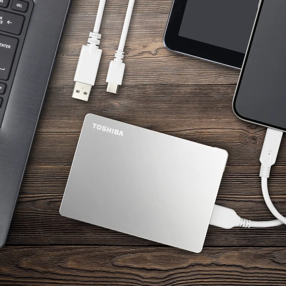 Toshiba Lagring|Canvio Flex Silver 2 TB