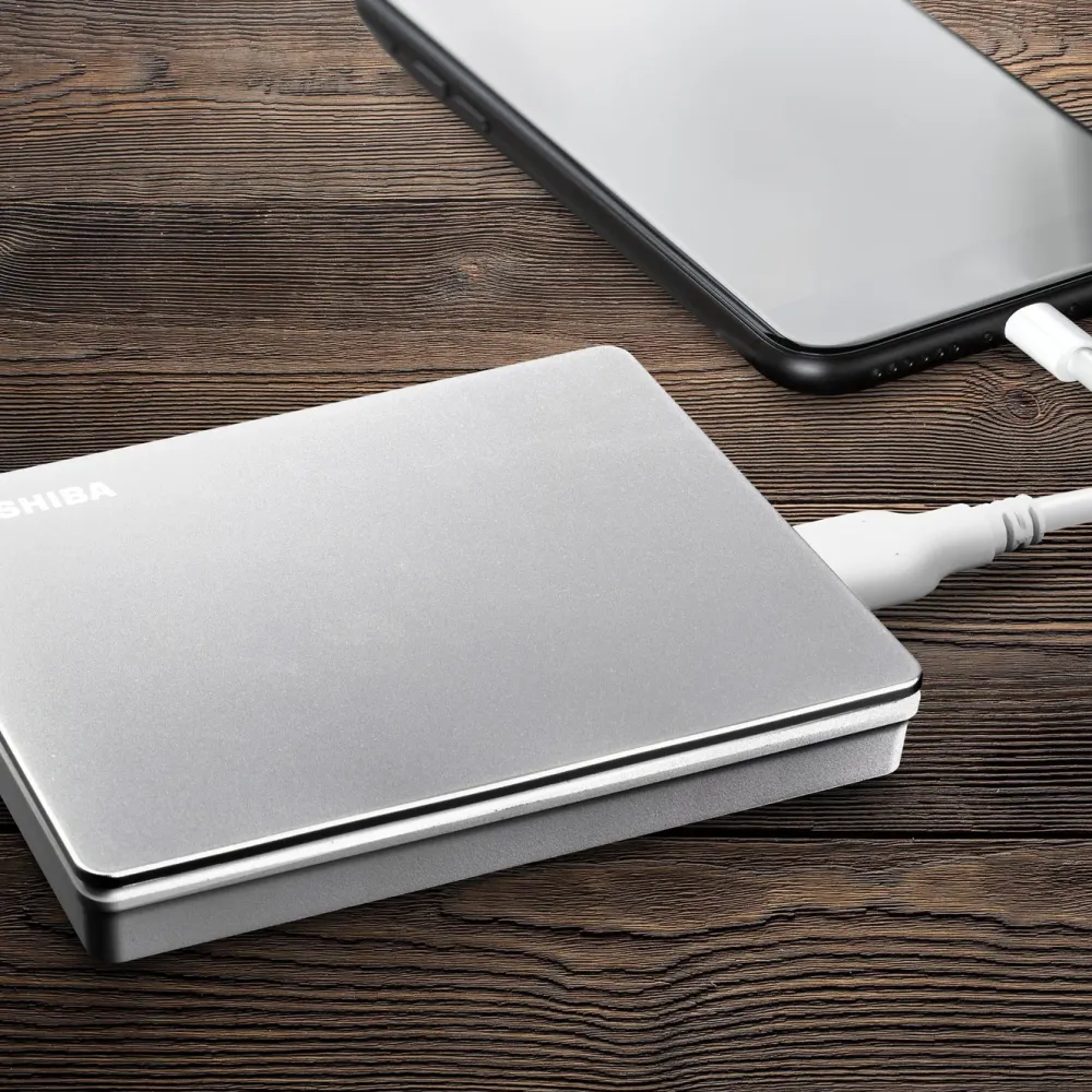 Toshiba Lagring|Canvio Flex Silver 2 TB