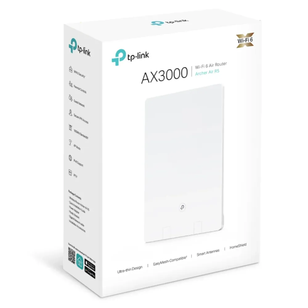 TP-Link Wifi-Routere|Archer Air R5 Trådløs ruter AX3000
