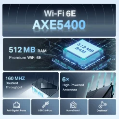 TP-Link Wifi-Routere|Archer AXE75 Ruter med Wifi 6E