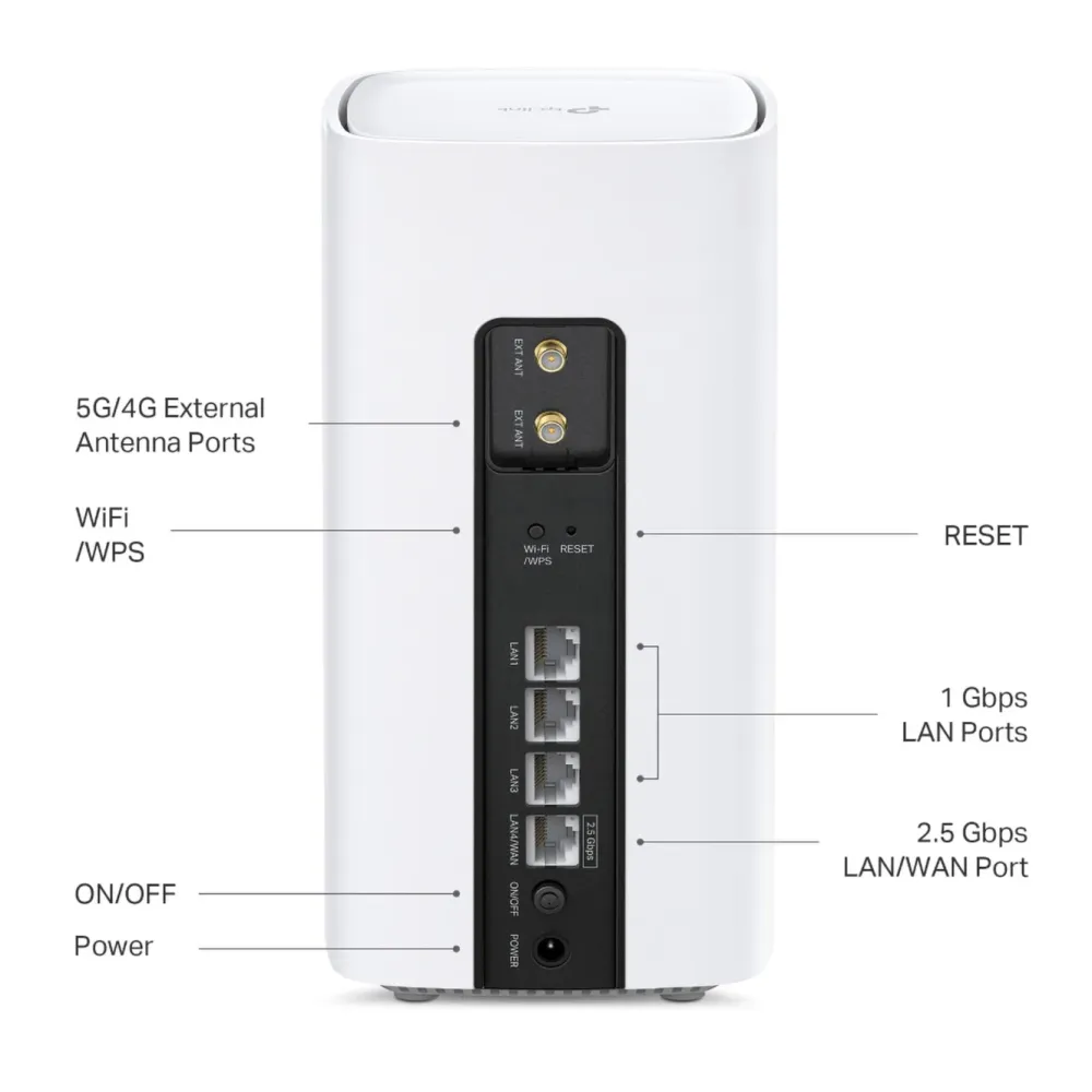 TP-Link Mobilt Bredbånd Og Rutere|Wifi-Routere|Archer NB450 5G Wi-Fi 7-ruter
