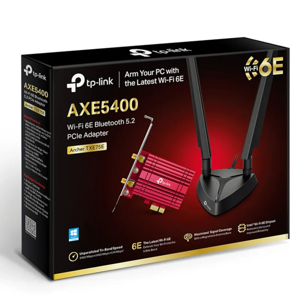 TP-Link Nettverkskort (Trådløse)|Archer TXE75E PCI-express-nettverkskort AXE5400