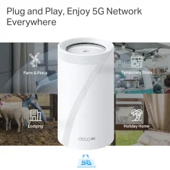 TP-Link Mobilt Bredbånd Og Rutere|Deco BE65-5G mesh-node BE9300 1-pack