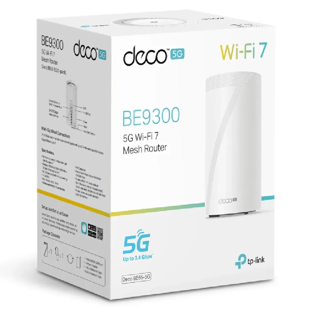 TP-Link Mobilt Bredbånd Og Rutere|Deco BE65-5G mesh-node BE9300 1-pack