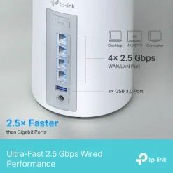 TP-Link Mesh|Wifi-Routere|Deco BE65 Mesh-ruter med Wifi 7 BE9300 1-pk.