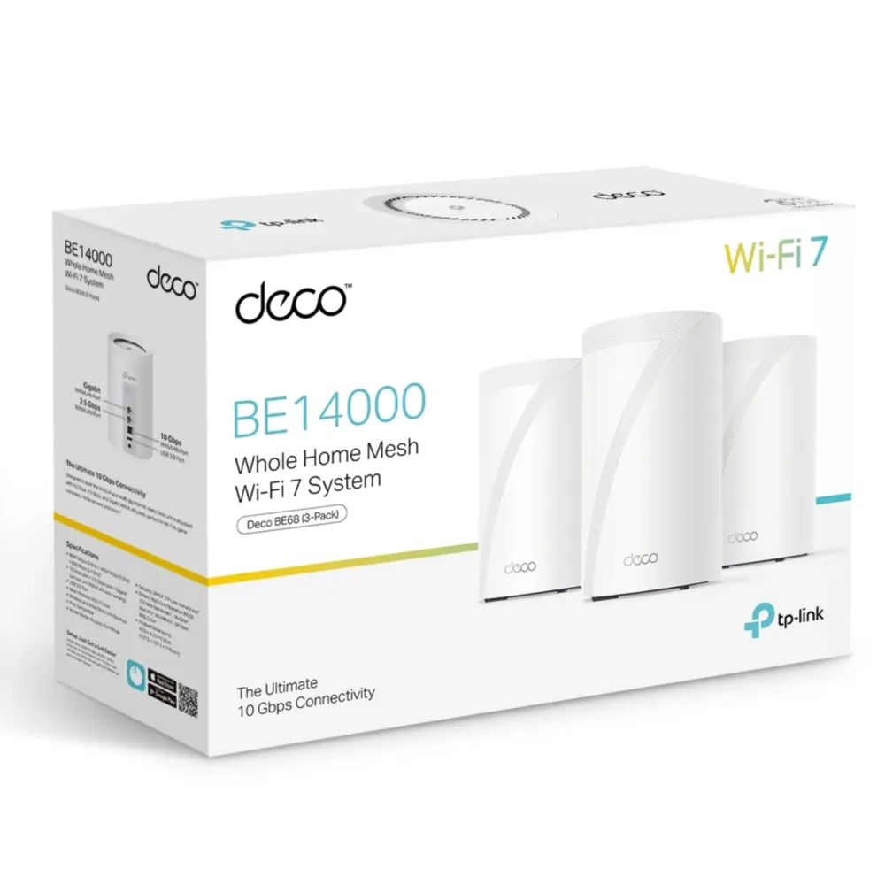 TP-Link Mesh|Wifi-Routere|Deco BE68 wifi 7 mesh-system 3-pack