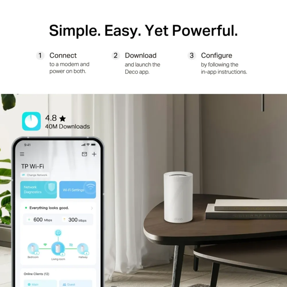 TP-Link Mesh|Wifi-Routere|Deco BE68 Wifi 7 mesh-system 2-pack