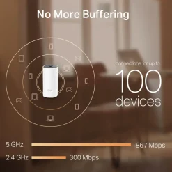TP-Link Mesh|Mobilt Bredbånd Og Rutere|Deco M4 Mesh-system AC1200 3-pk.