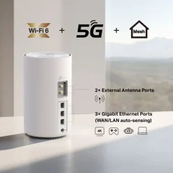 TP-Link Mobilt Bredbånd Og Rutere|Wifi-Routere|Deco X10-5G AX1500 mesh-ruter med 5G 1-pk.