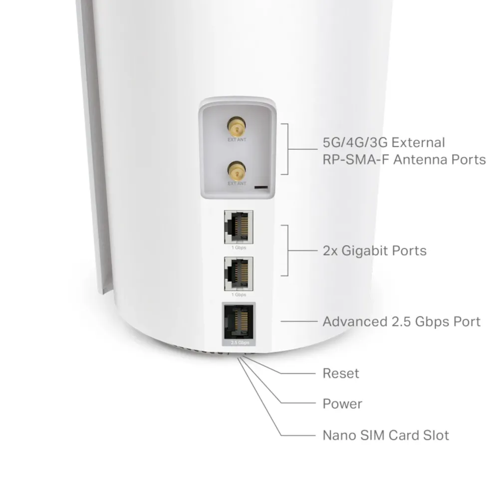 TP-Link Mobilt Bredbånd Og Rutere|Deco X50 5G-ruter 3000 Mb/s