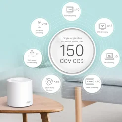 TP-Link Mesh|Wifi-Routere|Deco X60 V3.20 Mesh-system AX5400 3-pk.